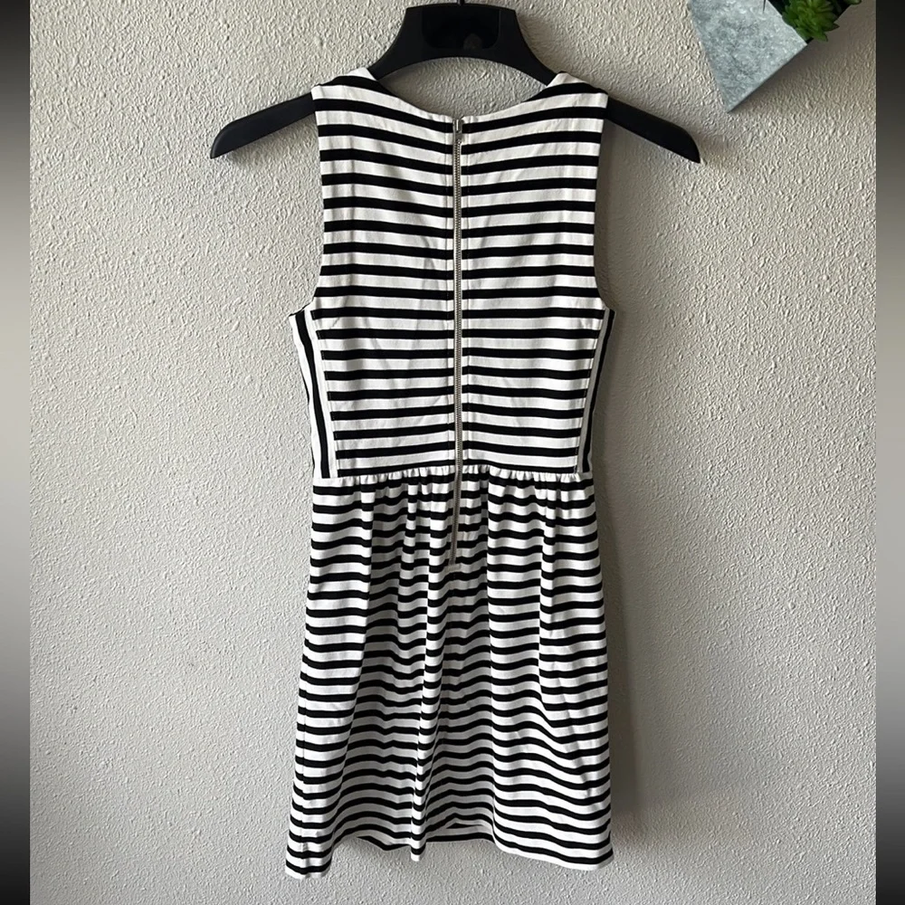 Madewell XXS White with Black Stripes Dress - Picture 9 of 9